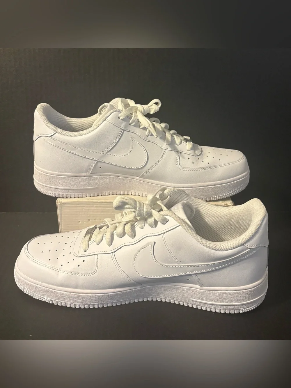 Nike Air Force 1 Mens Size 14 '07 Low Triple White Sneakers CW2288-111